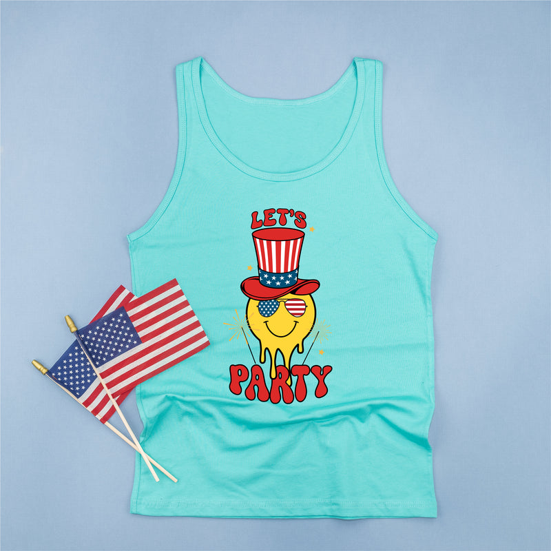 Let's Party - Smiley - Adult Unisex Jersey Tank