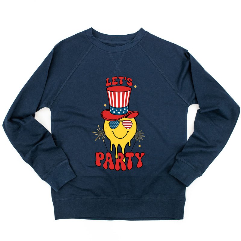 Let's Party - Smiley - Lightweight Pullover Sweater