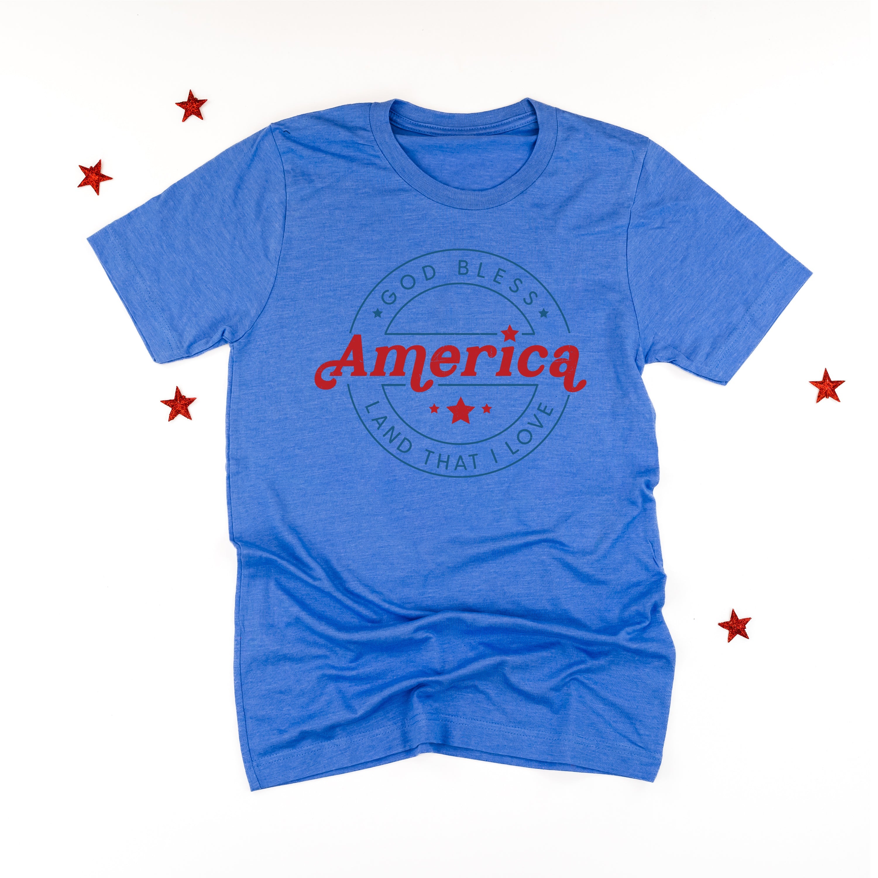 Vintage God Bless America - Unisex Tee Little Mama Shirt Shop