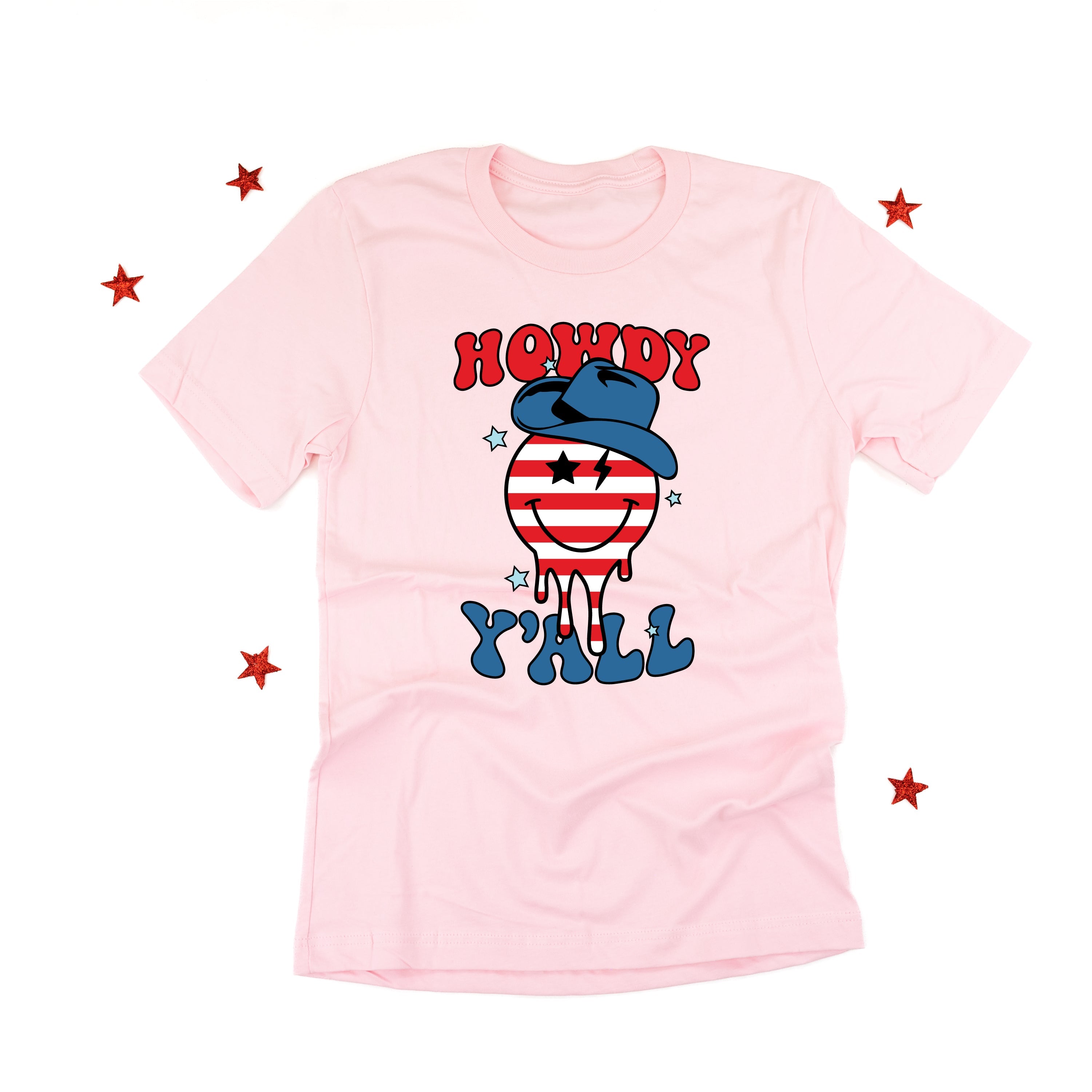Howdy Y'all - Cowboy Smiley - Unisex Tee Little Mama Shirt Shop