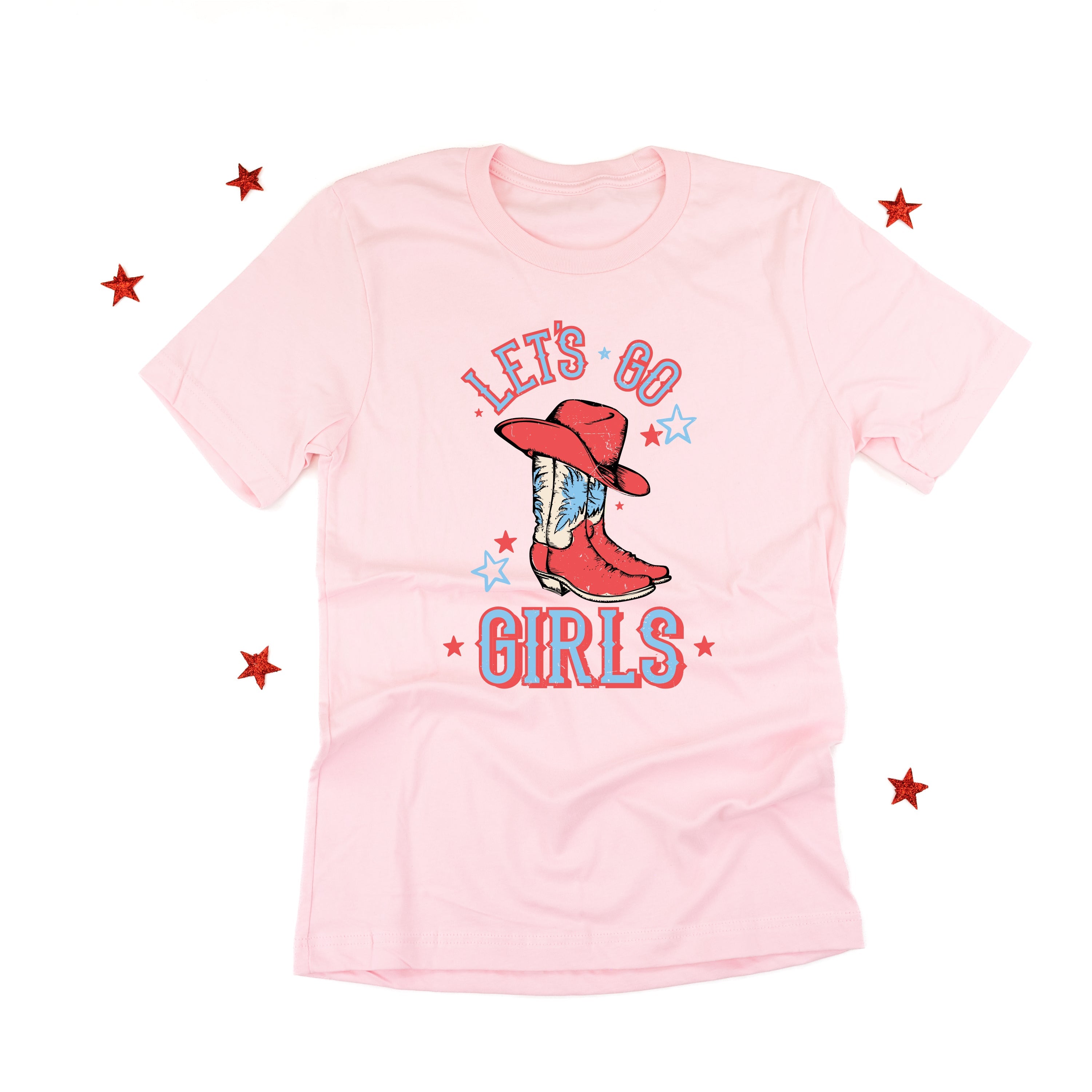 Patriotic Cowgirl - Let's Go Girls - Unisex Tee Little Mama Shirt Shop