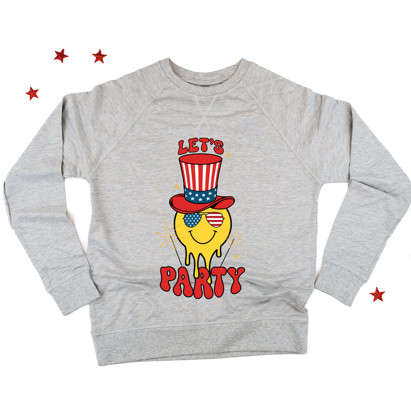 Let's Party - Smiley - Lightweight Pullover Sweater