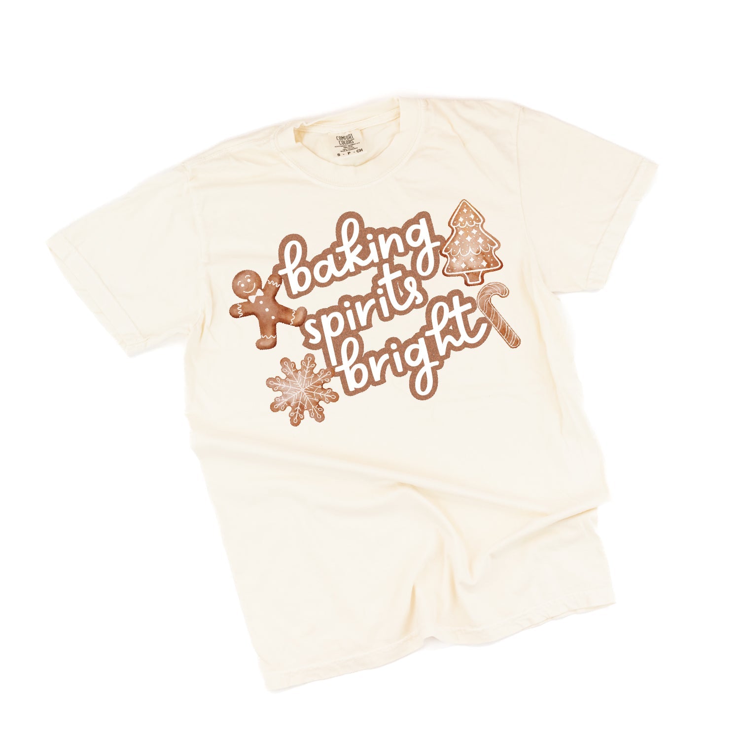 Baking Spirits Bright - Comfort Colors Tee Little Mama Shirt Shop