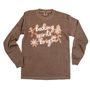 Baking Spirits Bright - LONG SLEEVE Comfort Colors Tee Little Mama Shirt Shop