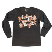 Baking Spirits Bright - LONG SLEEVE Comfort Colors Tee Little Mama Shirt Shop
