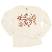 Baking Spirits Bright - LONG SLEEVE Comfort Colors Tee Little Mama Shirt Shop