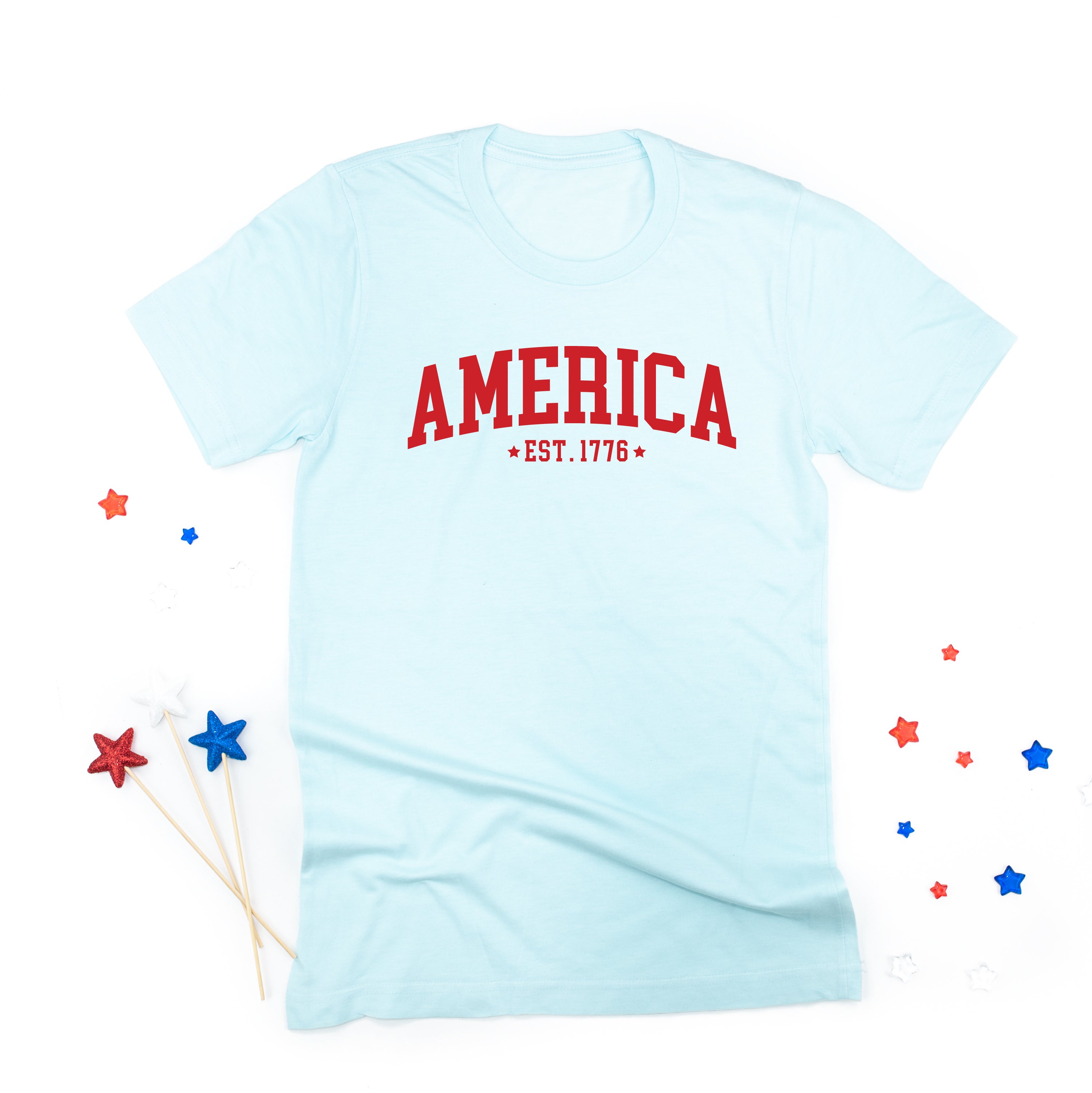 America Est. 1776 - Unisex Tee Little Mama Shirt Shop