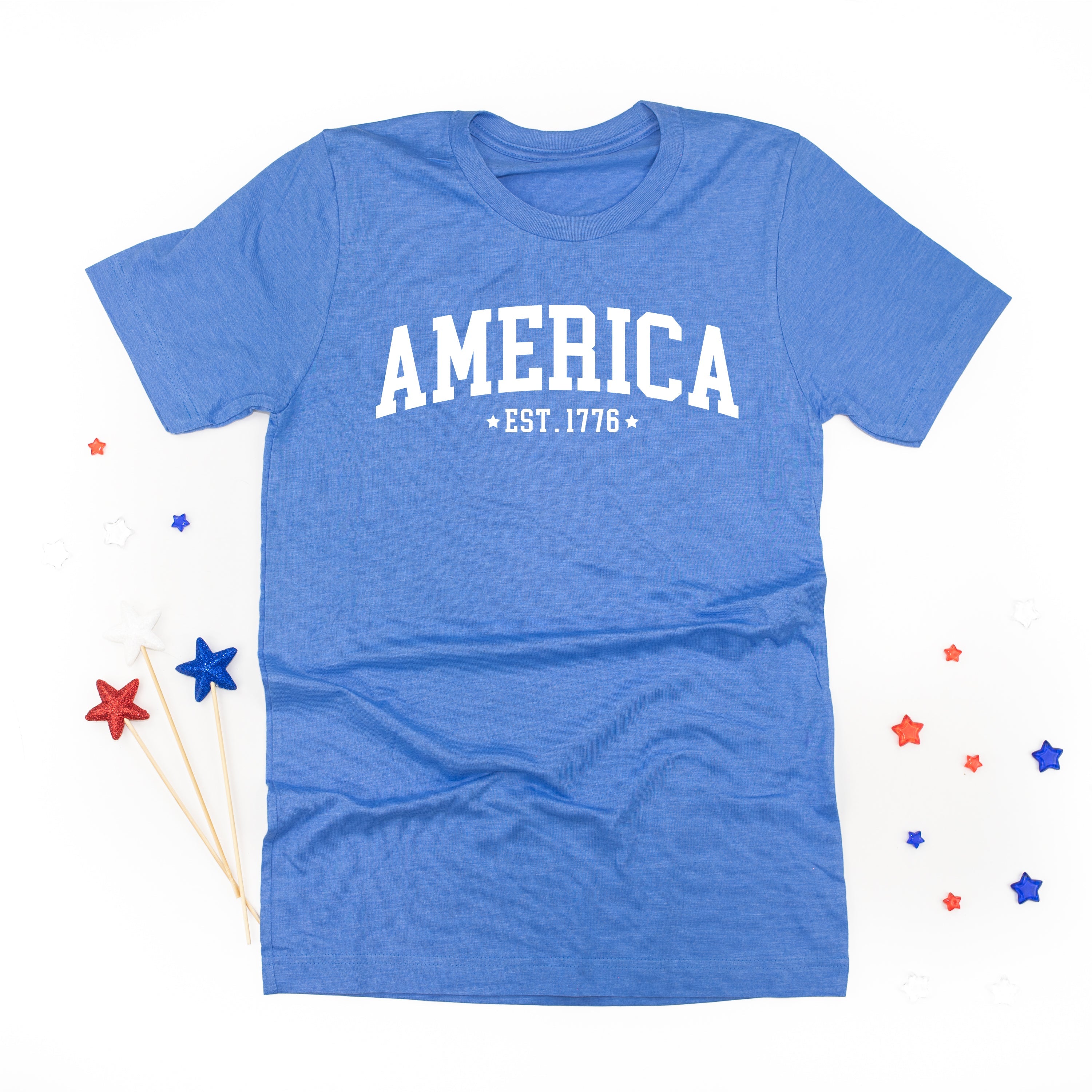 America Est. 1776 - Unisex Tee Little Mama Shirt Shop