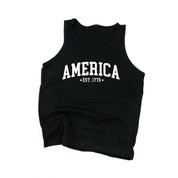America Est. 1776 - Child Jersey TANK Little Mama Shirt Shop