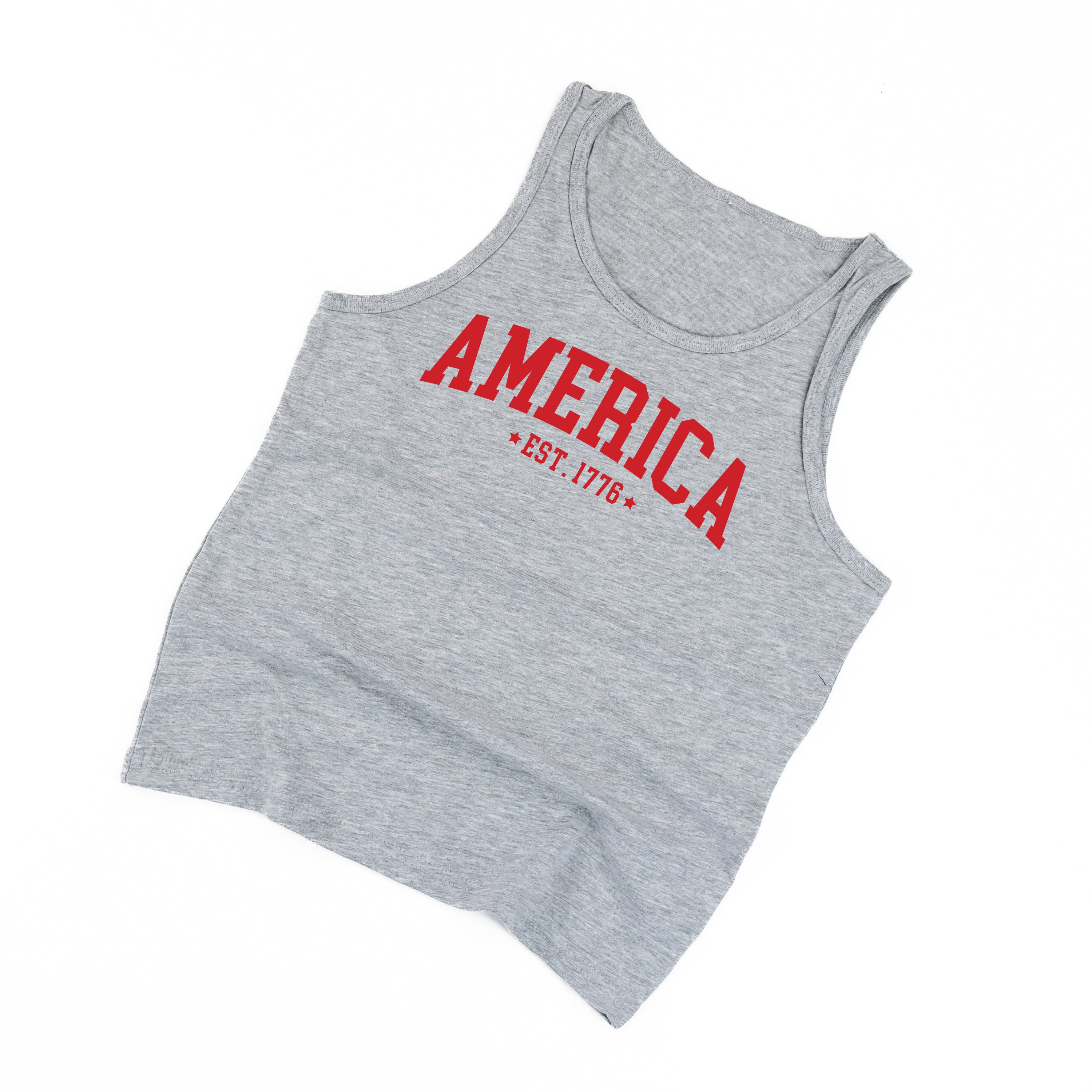 America Est. 1776 - Child Jersey TANK Little Mama Shirt Shop