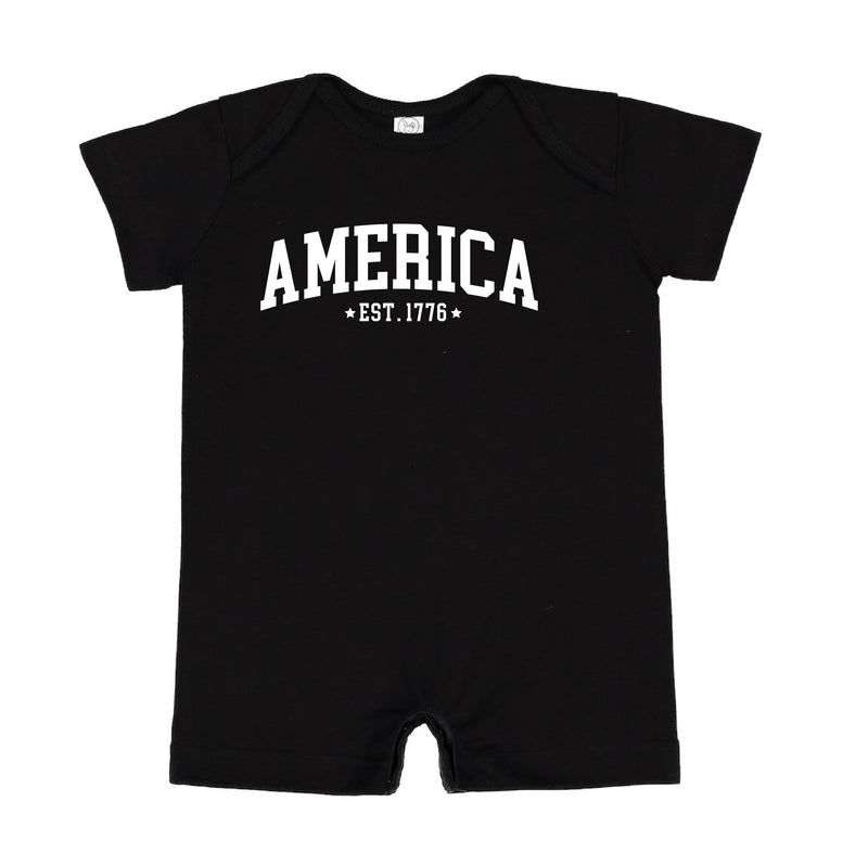 AMERICA Est. 1776 - Short Sleeve / Shorts - One Piece Baby Romper