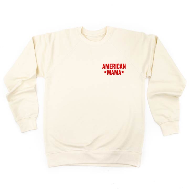 AMERICAN MAMA - BLOCK POCKET - Lightweight Pullover Sweater
