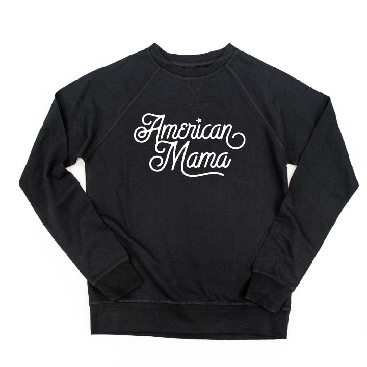 AMERICAN MAMA - Script - Lightweight Pullover Sweater