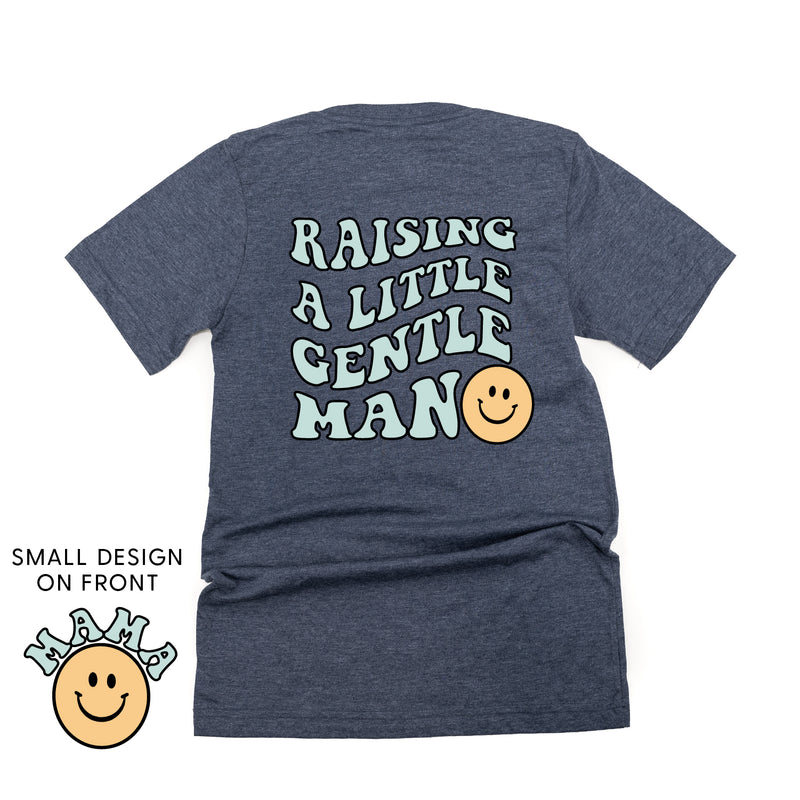 THE RETRO EDIT - Mama Smiley Pocket on Front w/ Raising a Little Gentleman (Singular) on Back - Unisex Tee