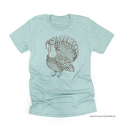 Thanksgiving Turkey Sketch - Unisex Tee Little Mama Shirt Shop