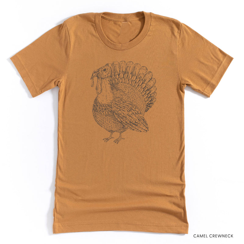 Thanksgiving Turkey Sketch - Unisex Tee