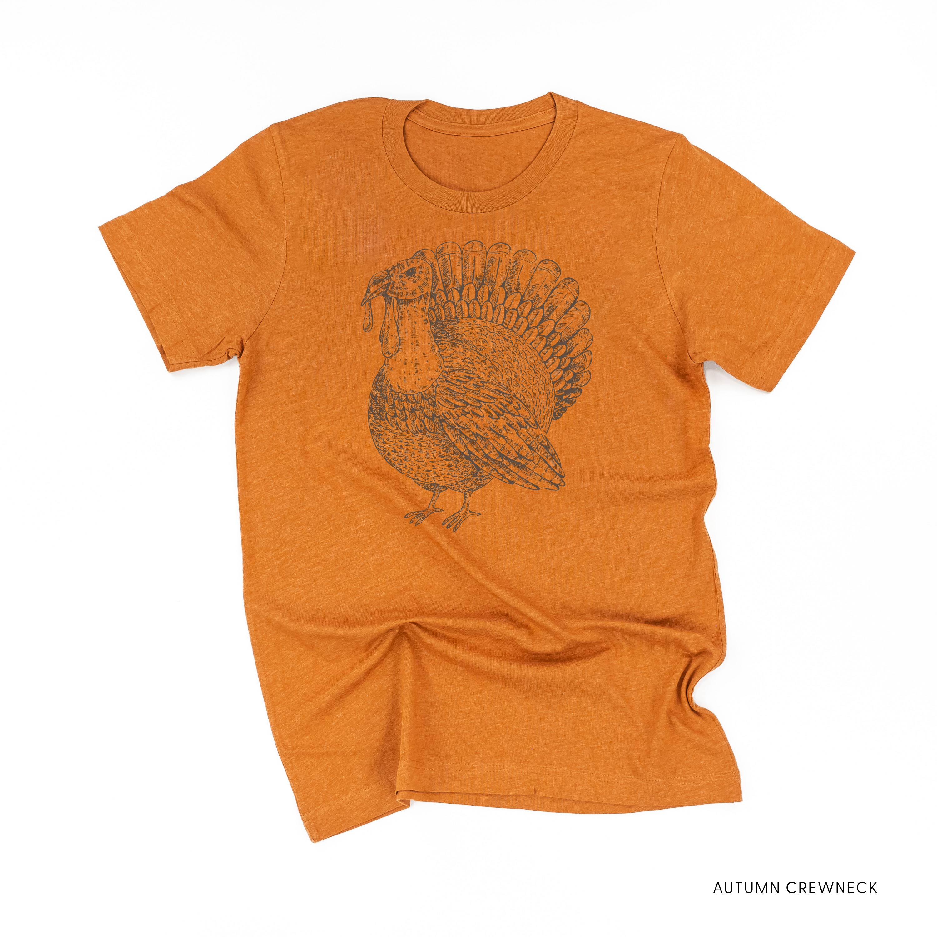 Thanksgiving Turkey Sketch - Unisex Tee Little Mama Shirt Shop