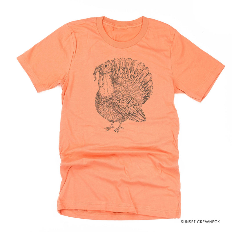 Thanksgiving Turkey Sketch - Unisex Tee