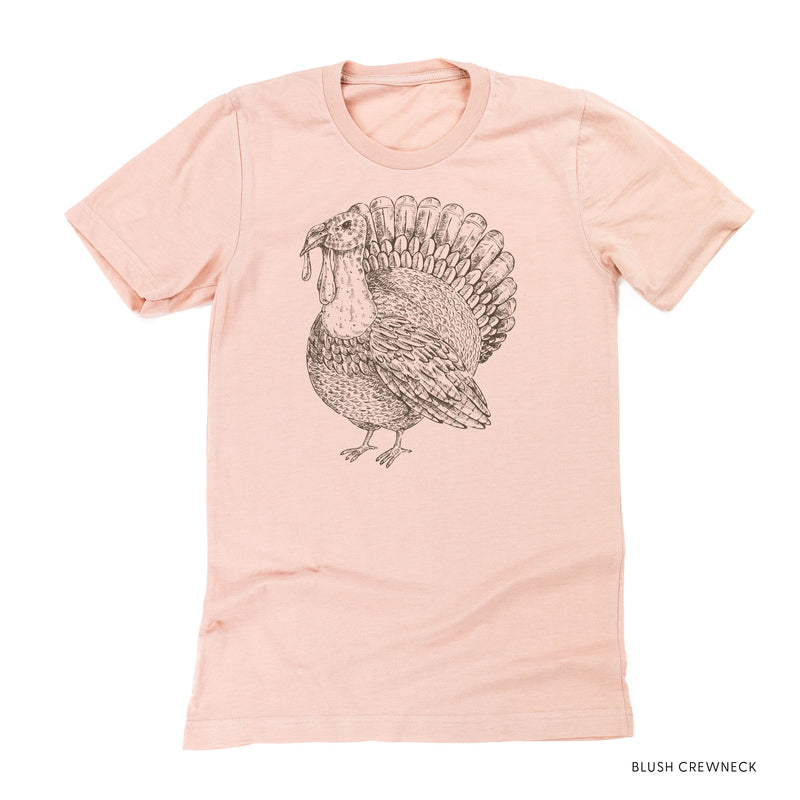 Thanksgiving Turkey Sketch - Unisex Tee