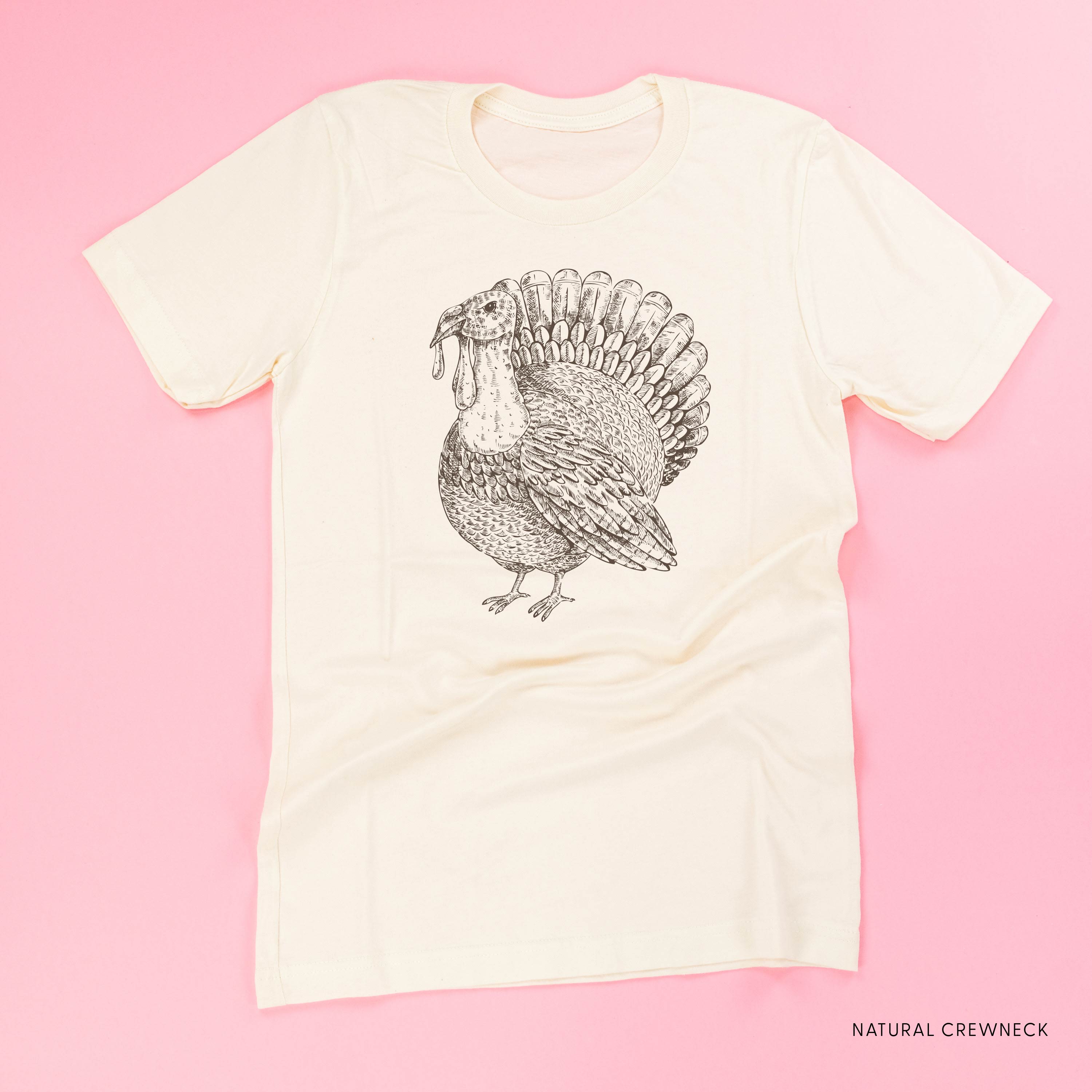 Thanksgiving Turkey Sketch - Unisex Tee Little Mama Shirt Shop