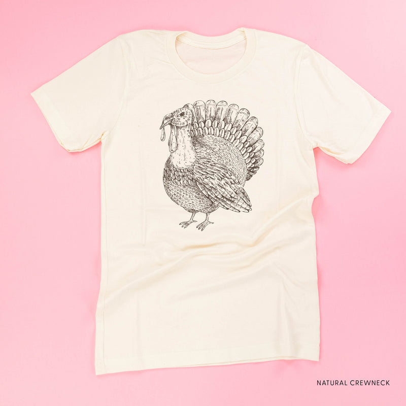 Thanksgiving Turkey Sketch - Unisex Tee