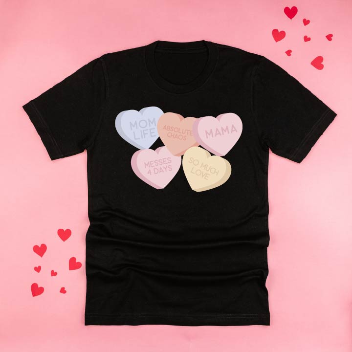 Mom Life - Conversation Hearts - Unisex Tee