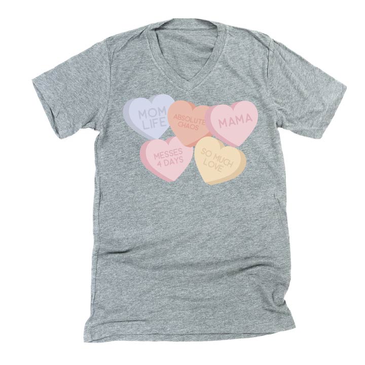 Mom Life - Conversation Hearts - Unisex Tee