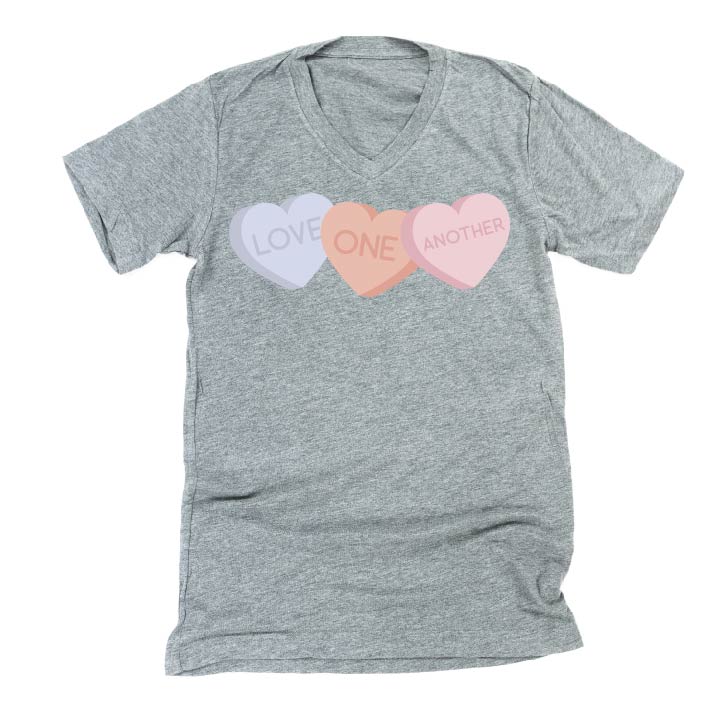 Love One Another - Conversation Hearts - Unisex Tee