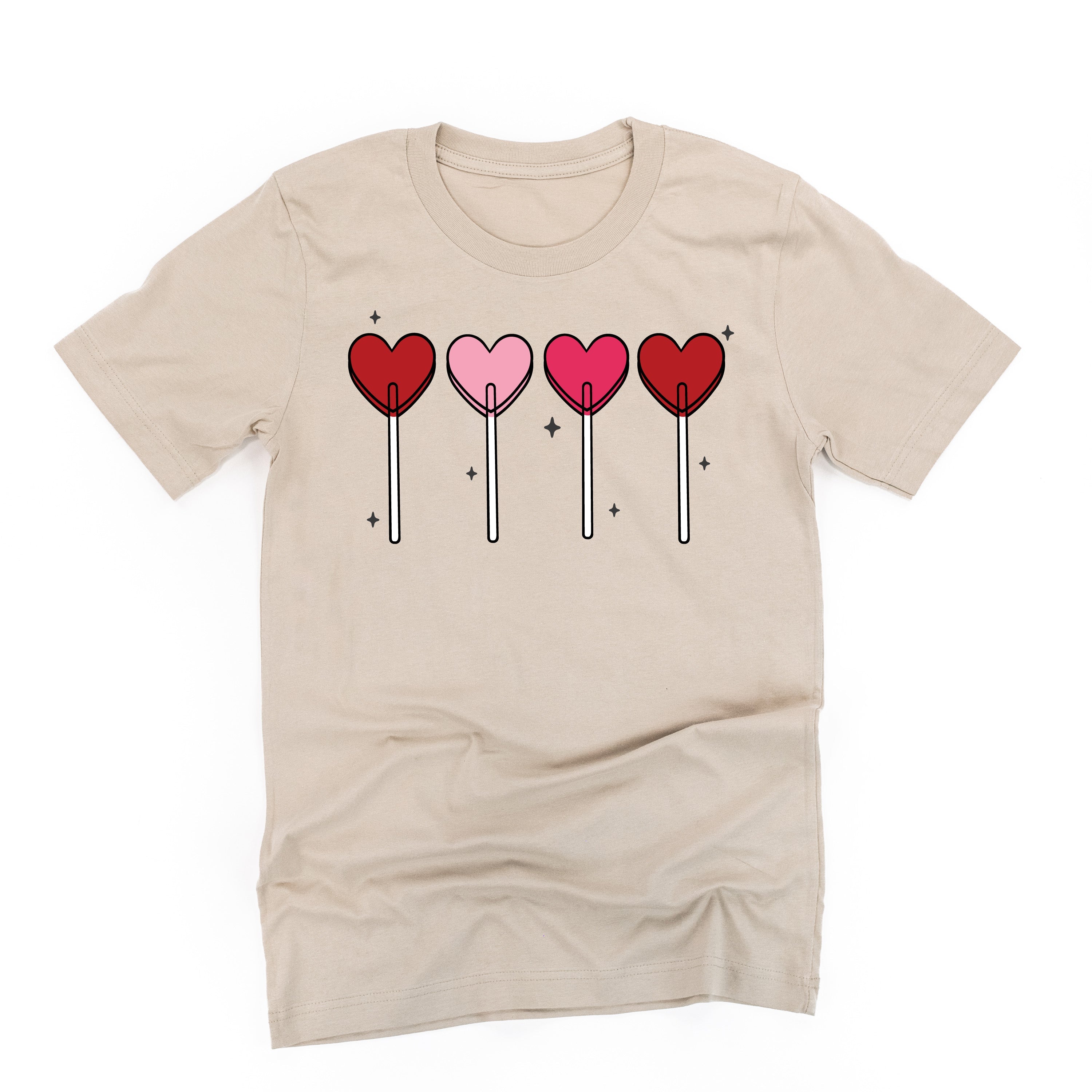 Classic Heart Lollipops - Unisex Tee Little Mama Shirt Shop