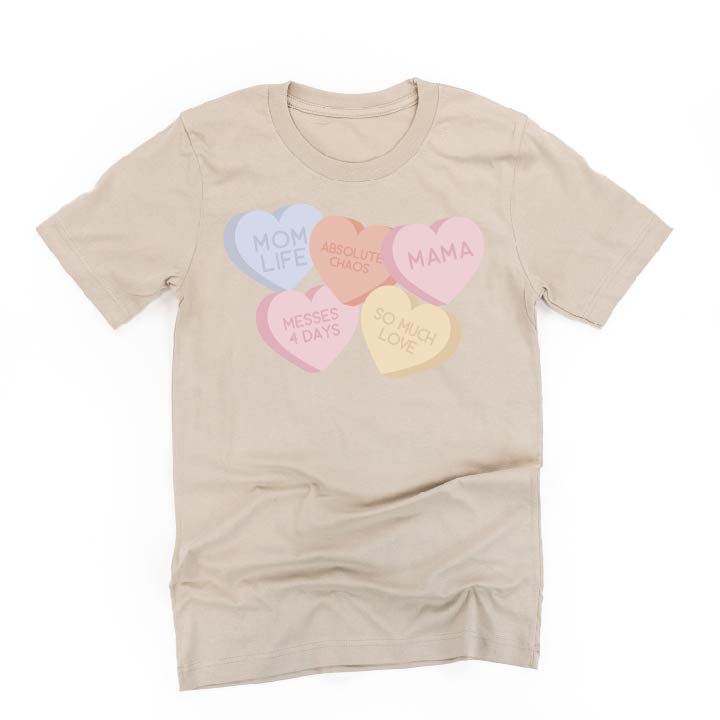 Mom Life - Conversation Hearts - Unisex Tee