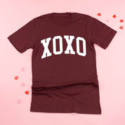 Arched XOXO - Varsity - Unisex Tee Little Mama Shirt Shop