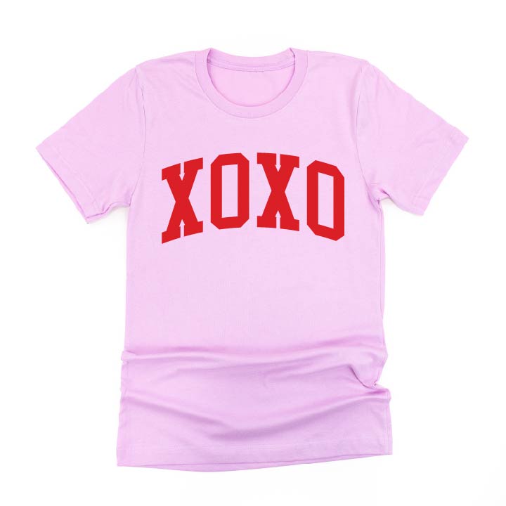 Arched XOXO - Varsity - Unisex Tee Little Mama Shirt Shop