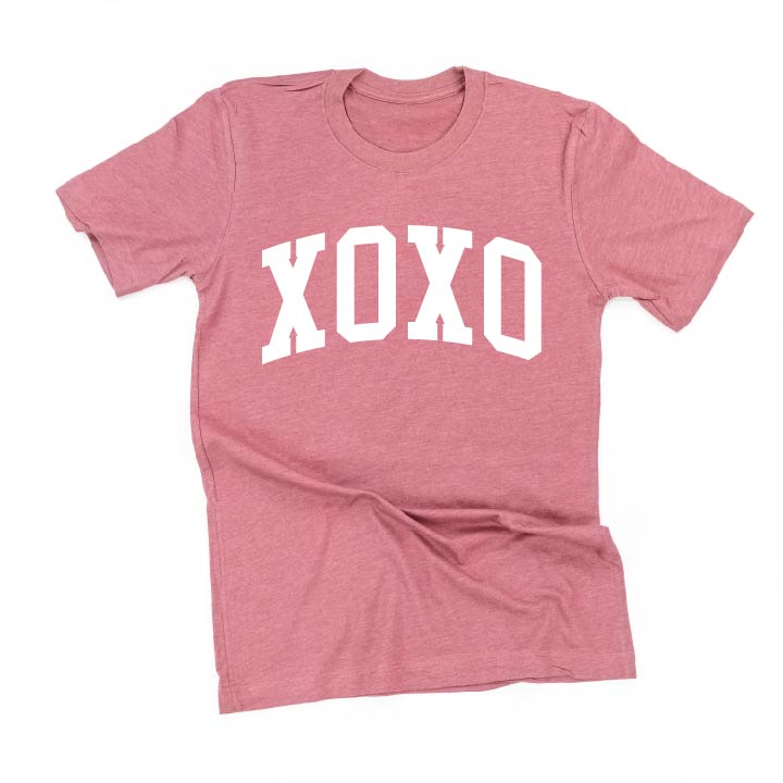 Arched XOXO - Varsity - Unisex Tee Little Mama Shirt Shop