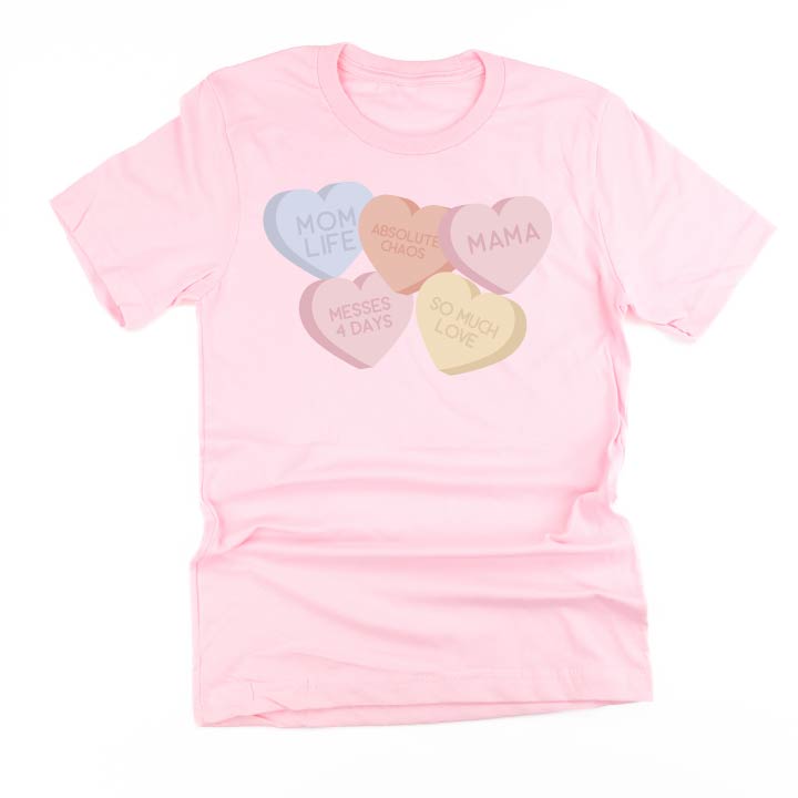 Mom Life - Conversation Hearts - Unisex Tee