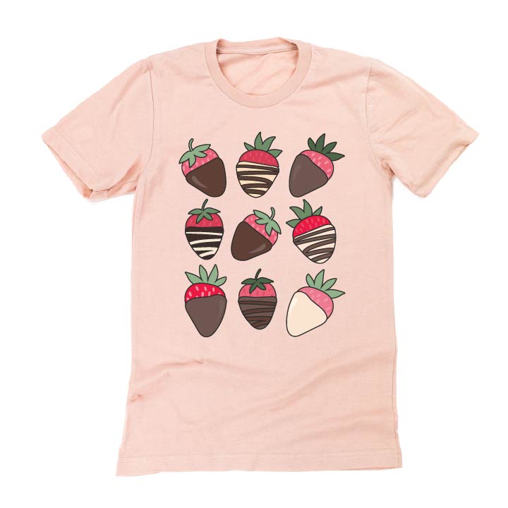 Chocolate Covered Strawberries - Unisex Tee Little Mama Shirt Shop