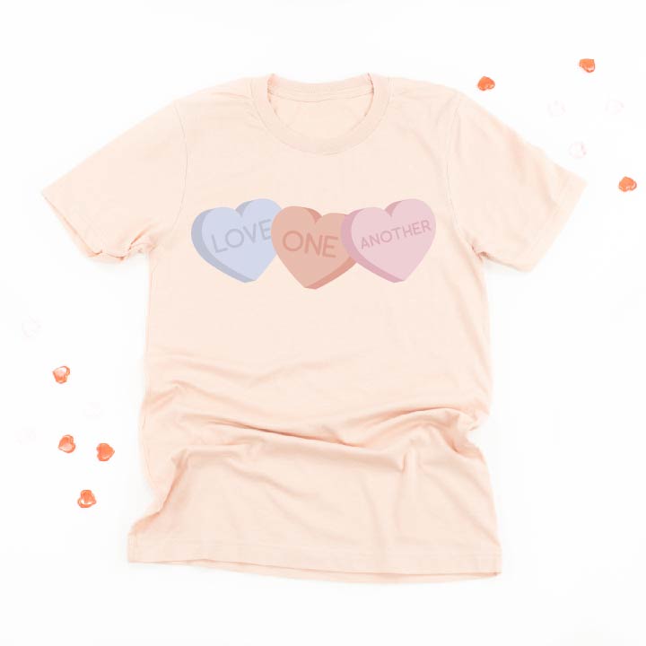 Love One Another - Conversation Hearts - Unisex Tee