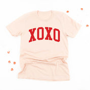 Arched XOXO - Varsity - Unisex Tee Little Mama Shirt Shop