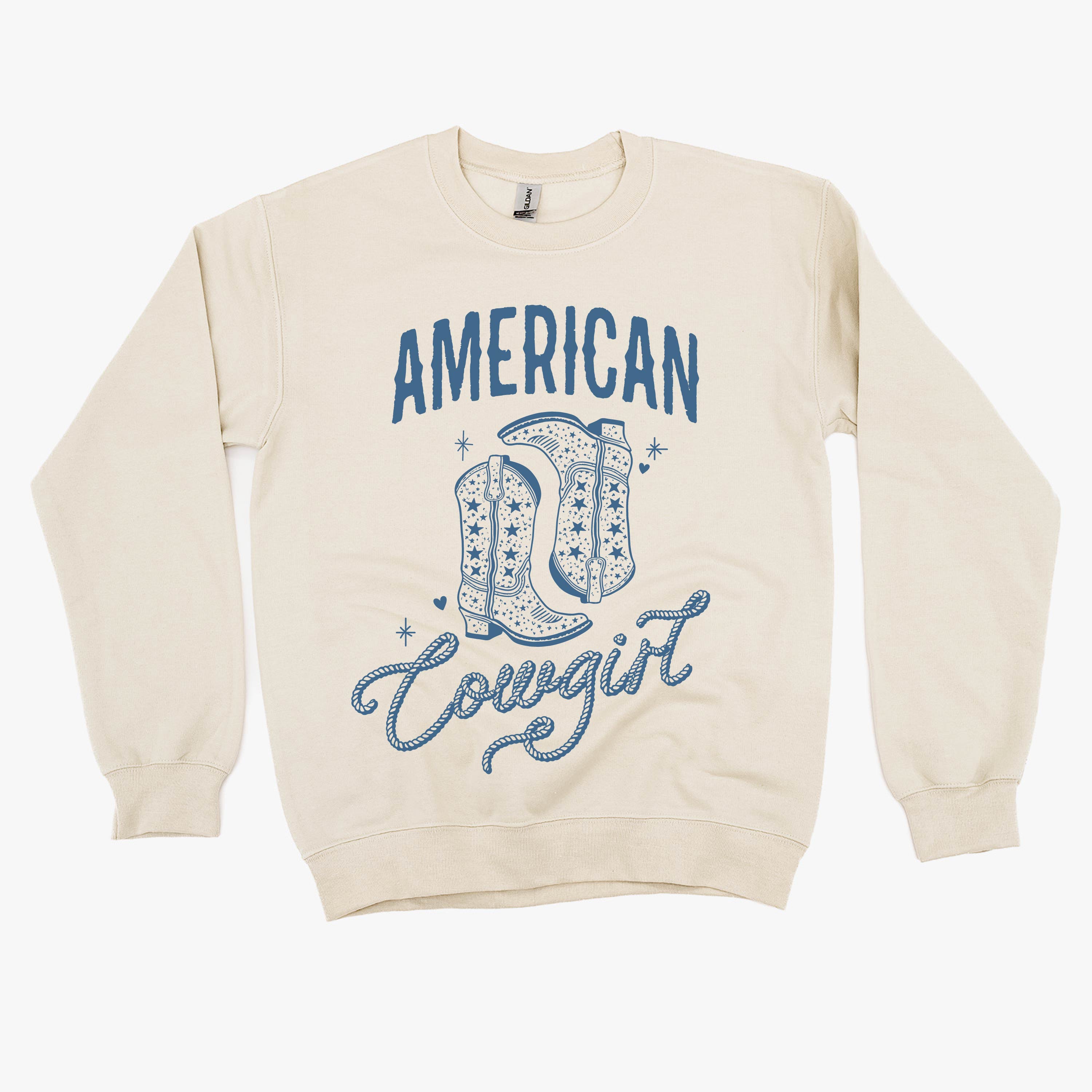 American Cowgirl - BASIC Fleece Little Mama Shirt Shop LLC
