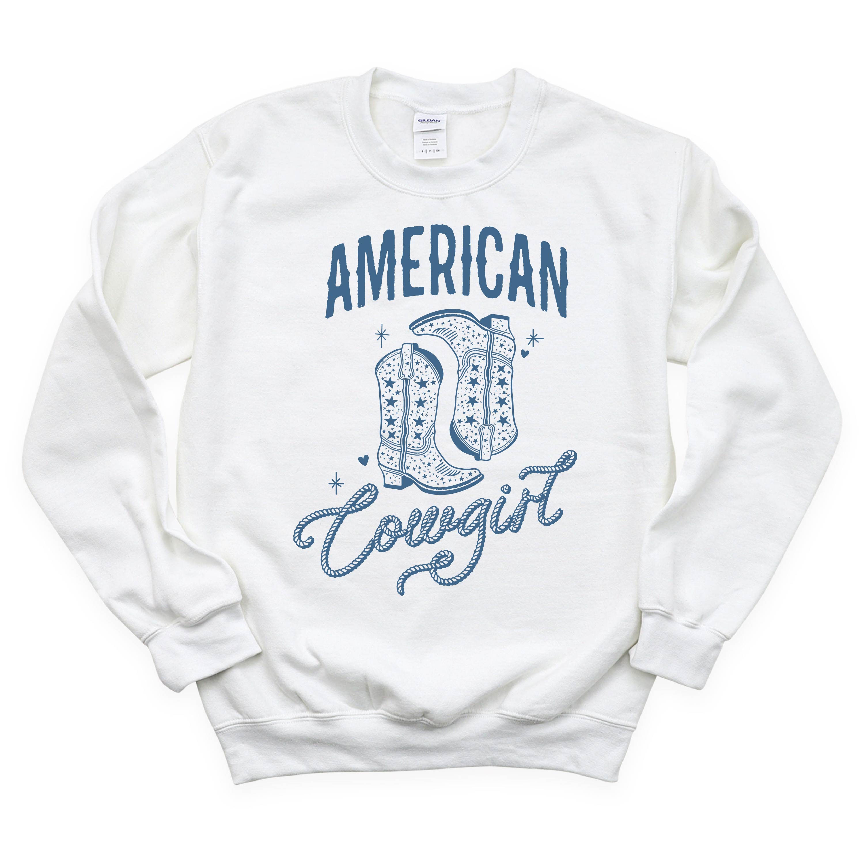 American Cowgirl - BASIC Fleece Little Mama Shirt Shop LLC