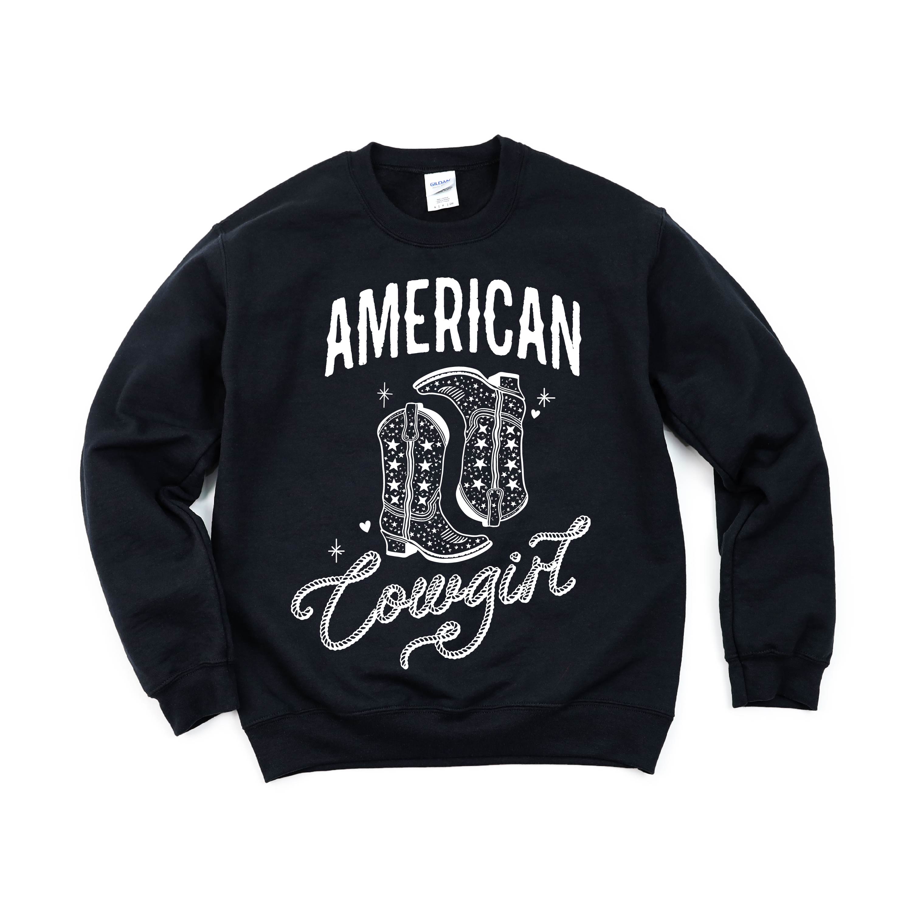 American Cowgirl - BASIC Fleece Little Mama Shirt Shop LLC