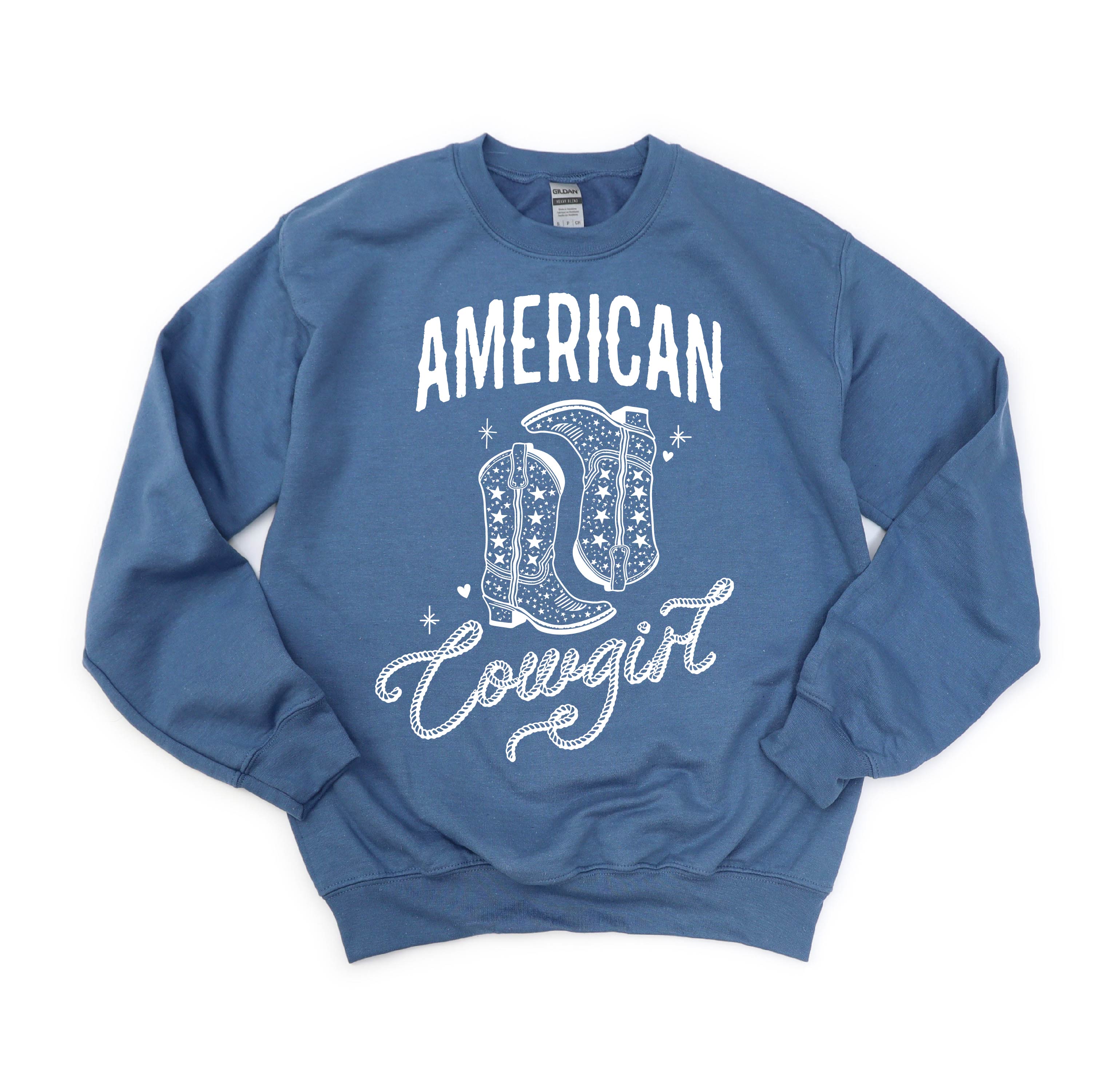 American Cowgirl - BASIC Fleece Little Mama Shirt Shop LLC