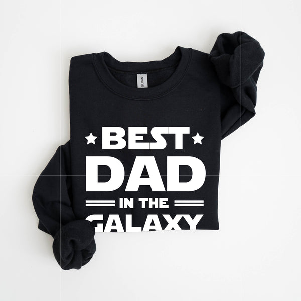 Best Dad in the Galaxy - BASIC FLEECE CREWNECK