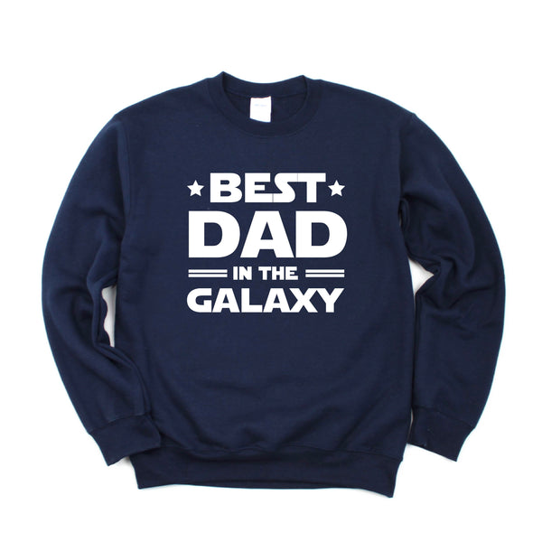 Best Dad in the Galaxy - BASIC FLEECE CREWNECK