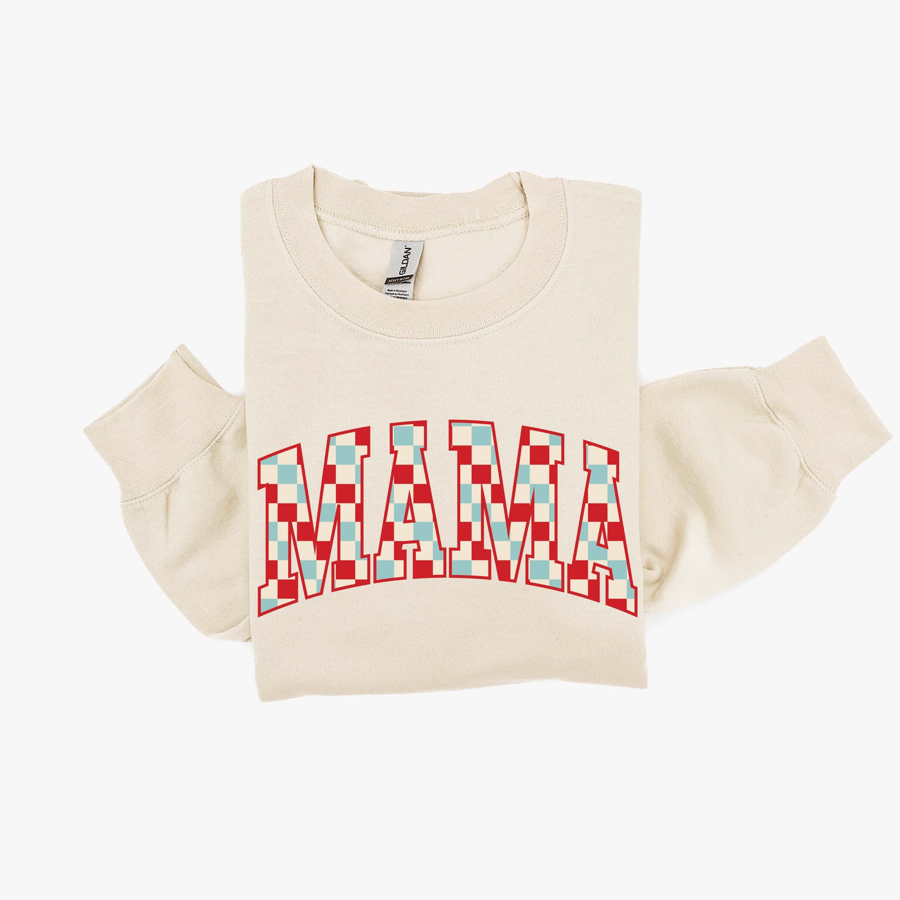 Checkered Mama - BASIC Fleece Little Mama Shirt Shop LLC