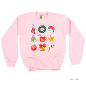Classic Watercolor Christmas - BASIC Fleece Little Mama Shirt Shop LLC