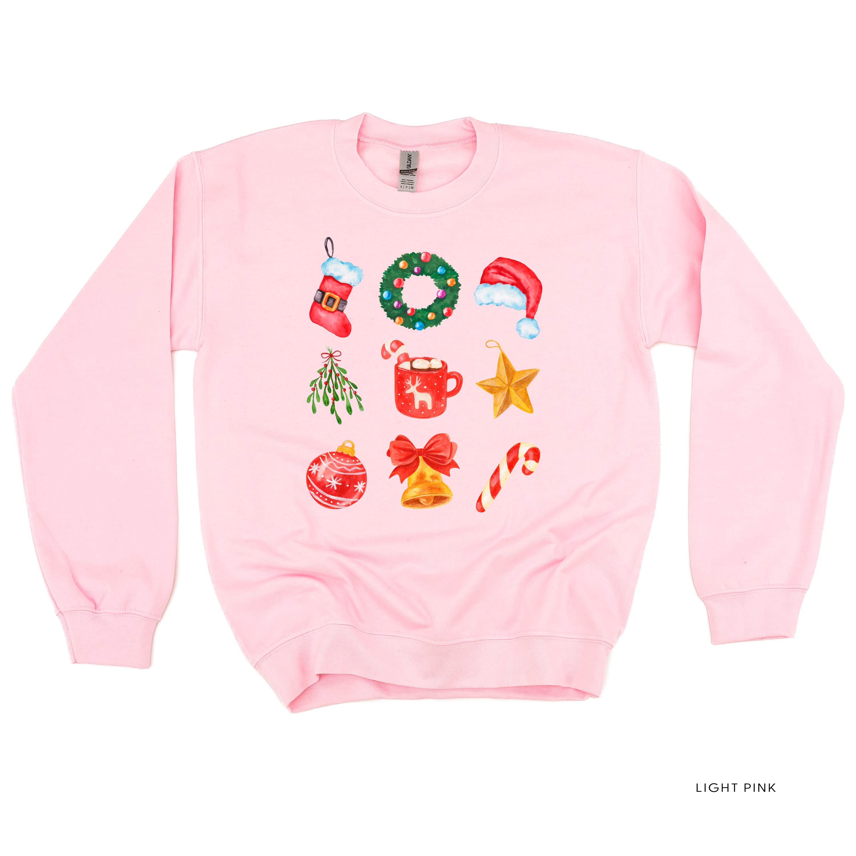 Classic Watercolor Christmas - BASIC Fleece Little Mama Shirt Shop LLC