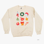 Classic Watercolor Christmas - BASIC Fleece Little Mama Shirt Shop LLC
