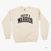 Dad of a Warrior - Varsity - BASIC FLEECE CREWNECK