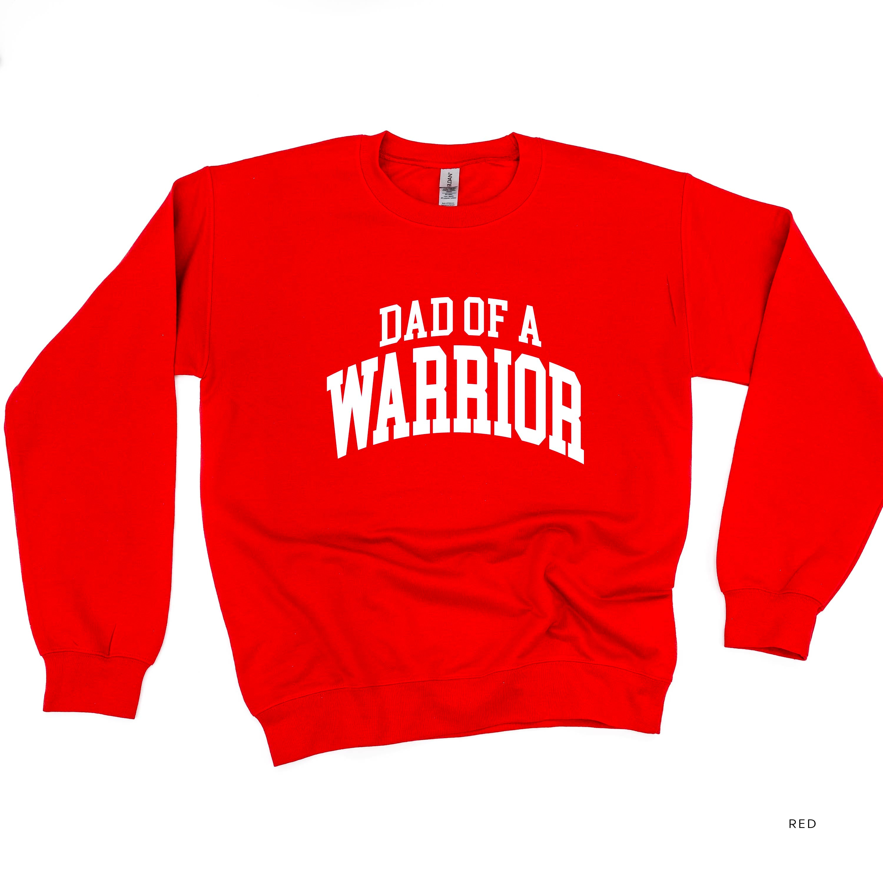 Dad of a Warrior - Varsity - BASIC FLEECE CREWNECK