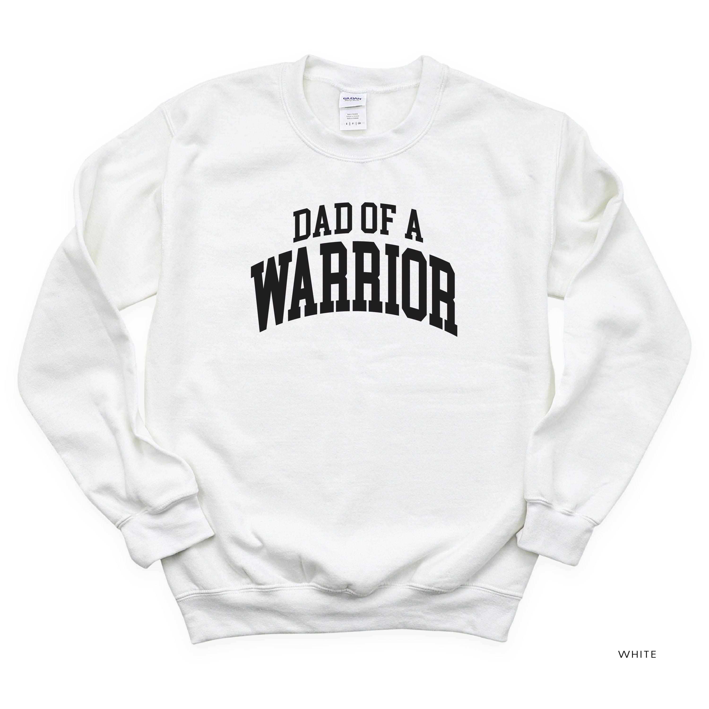 Dad of a Warrior - Varsity - BASIC FLEECE CREWNECK
